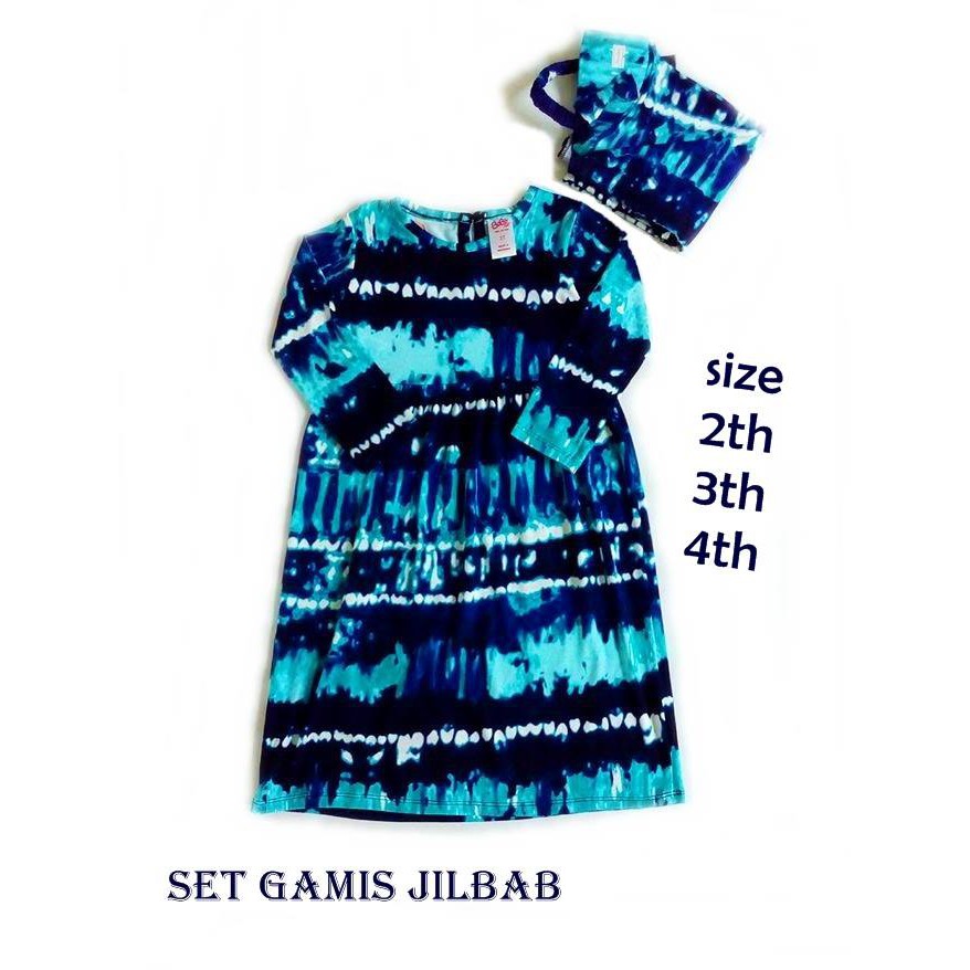 SETELAN GAMIS ANAK PEREMPUAN / BAJU SETELAN GAMIS ANAK / SETELAN GAMIS DAN HIJAB / GAMIS BOBO / BAJU