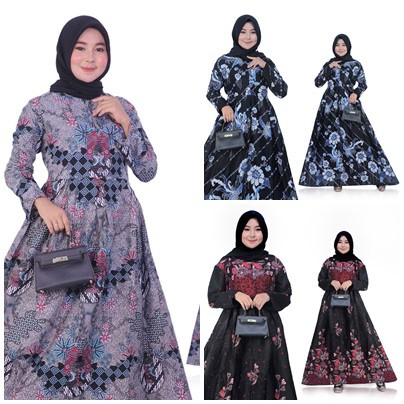 MS GAMIS BATIK SRIWEDARI MAXI SUPER JUMBO XXL LD 110