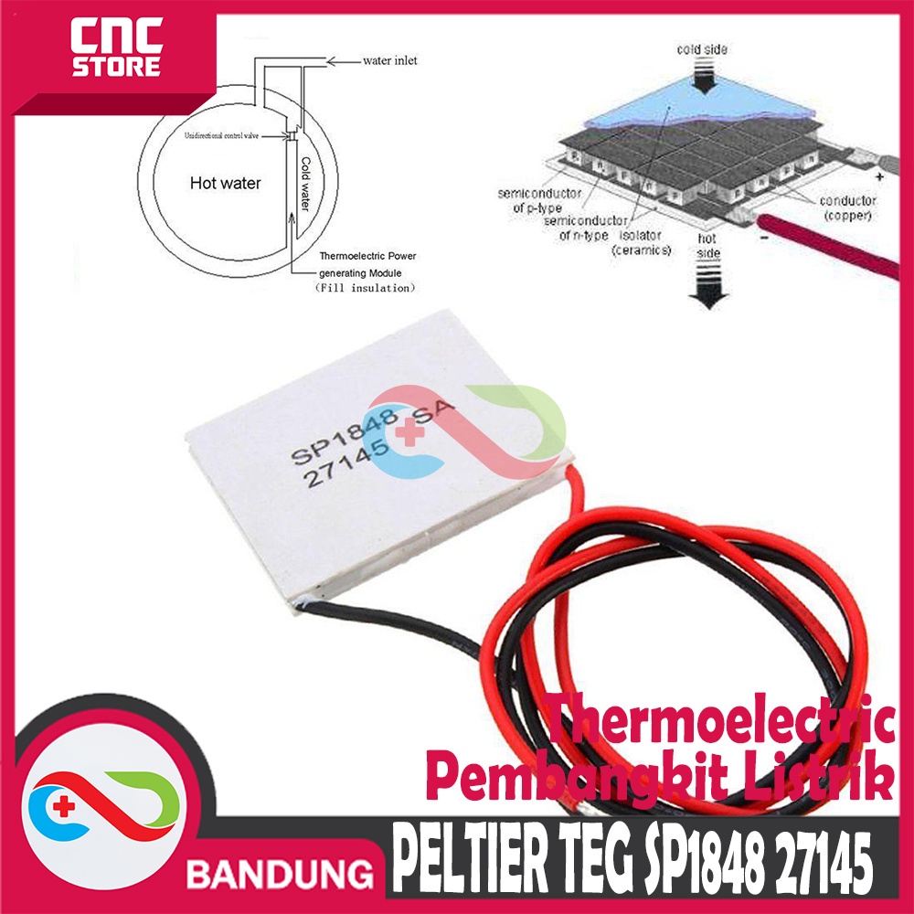 PELTIER TEG SP1848 27145 SA PEMBANGKIT LISTRIK THERMOELECTRIC