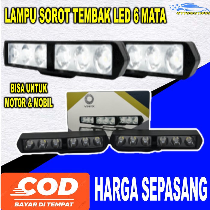Lampu Lapu Led Foglamp Fog Lamp Foklem Kabut Cree Running LED Projector Eagle Eyes Aksesoris Asesori