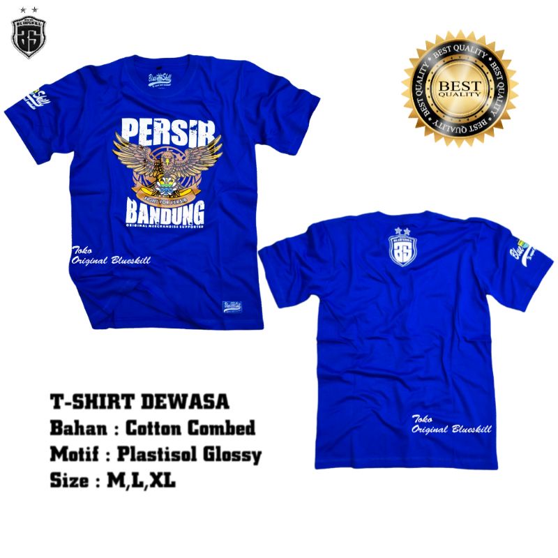 Baju persib bandung / pakaian pria dan wanita persib / atasan kaos persib / kaos bobotoh persib bandung / kaos originalblueskill terbaru