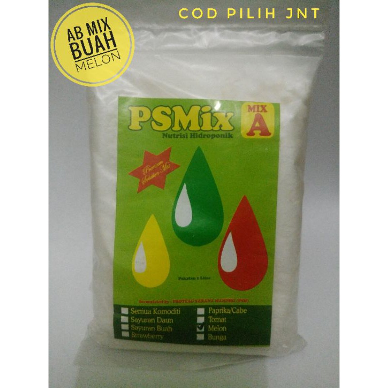 Nutrisi Hidroponik AB Mix Buah Melon PSMix 500gr-1liter pekatan