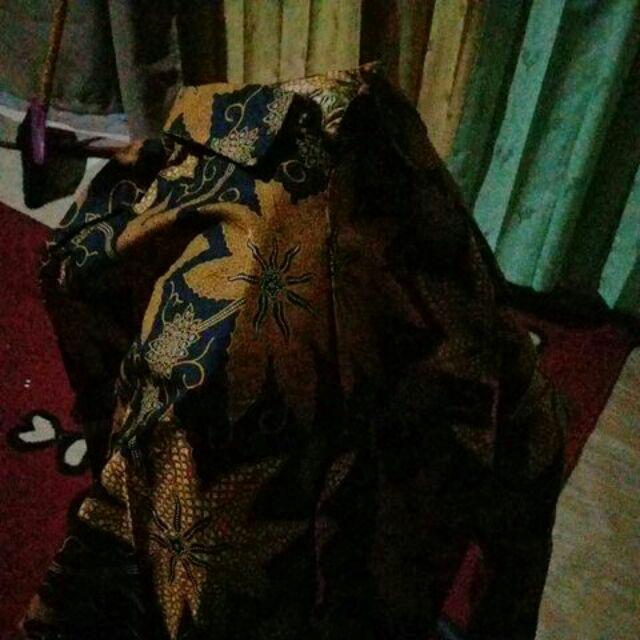 Promo Batik Hrb026 Kenongo Hem Pendek Padi Pekalongan M L Xl Batik Pria Murah Modern Grosir  Apbi