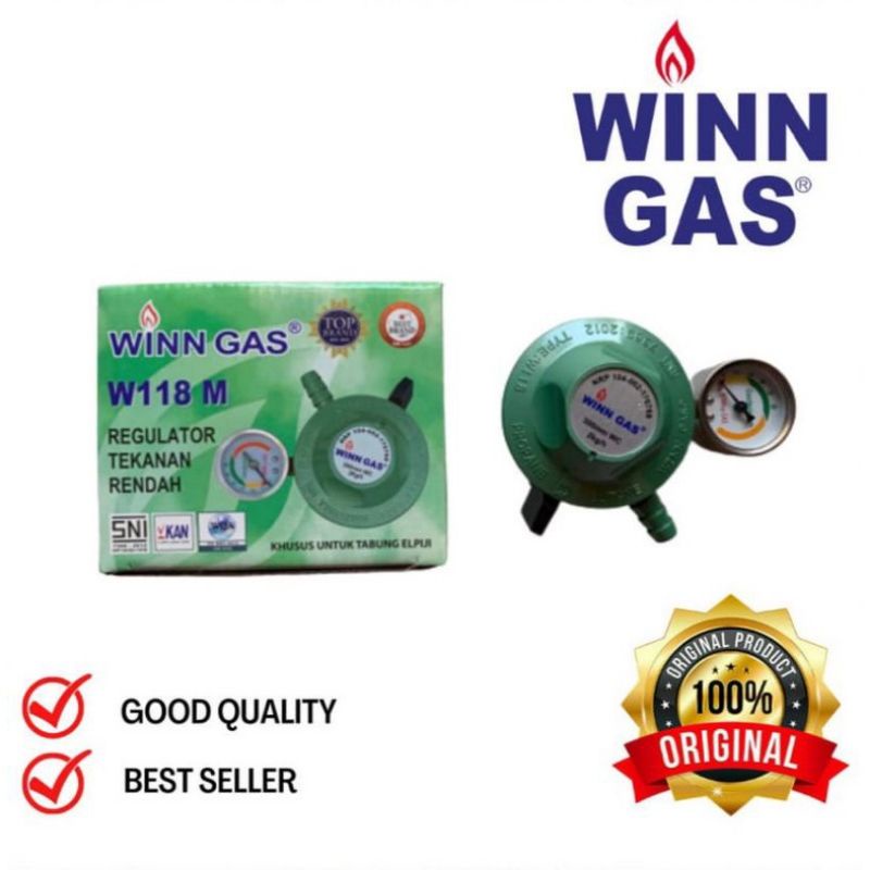 Winn Gas , Win Gas , Regulator Gas LPG , W 118 NM  293 TEKANAN RENDAH