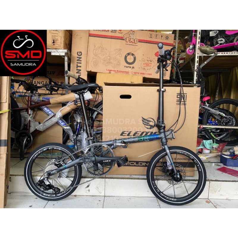 Sepeda Lipat Folding 16 Element Troy X 9sp Rusty Series 2021 Hydrolic Murah BDG