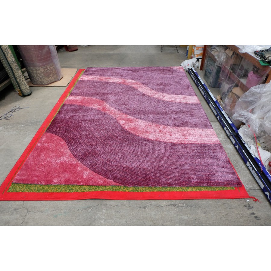 KARPET BULU ALICE SHAGGY 4D RUG 200x300 PURPLE PINK-1