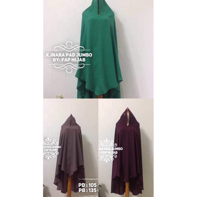 Khimar Inara Jumbo Pad by FAP Hijab