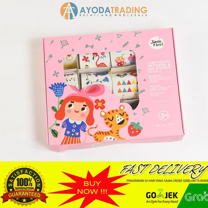 

Joan Miro Temporary Tattoos And Nail Stickers Hadiah Kado - Merah Muda - Termurah !