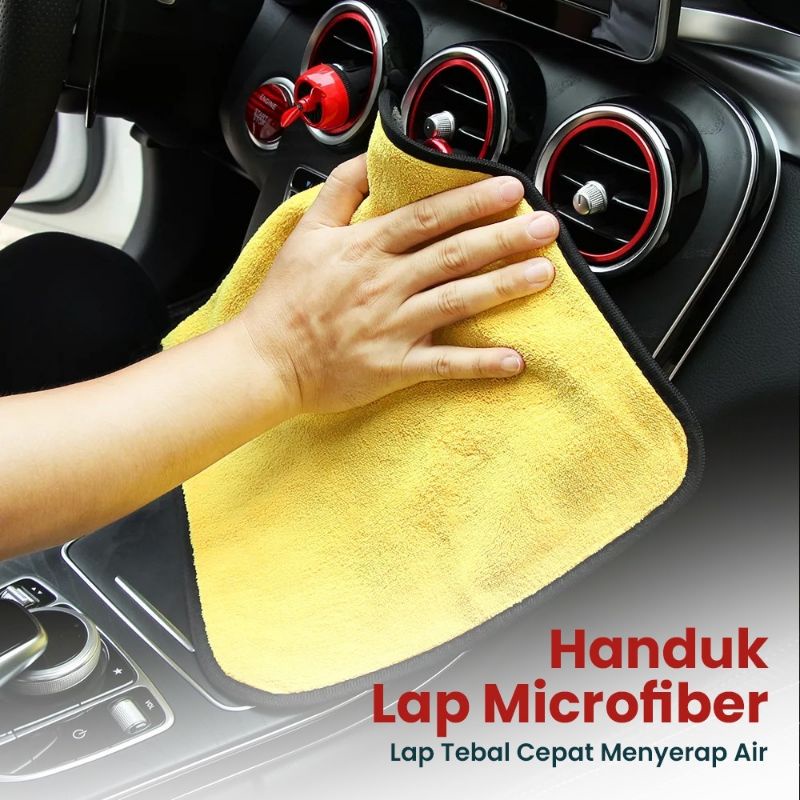 Kain Lap Microfiber Super Absorbent Daya Serap Air Tinggi Tebal / Car Wash Towel Premium