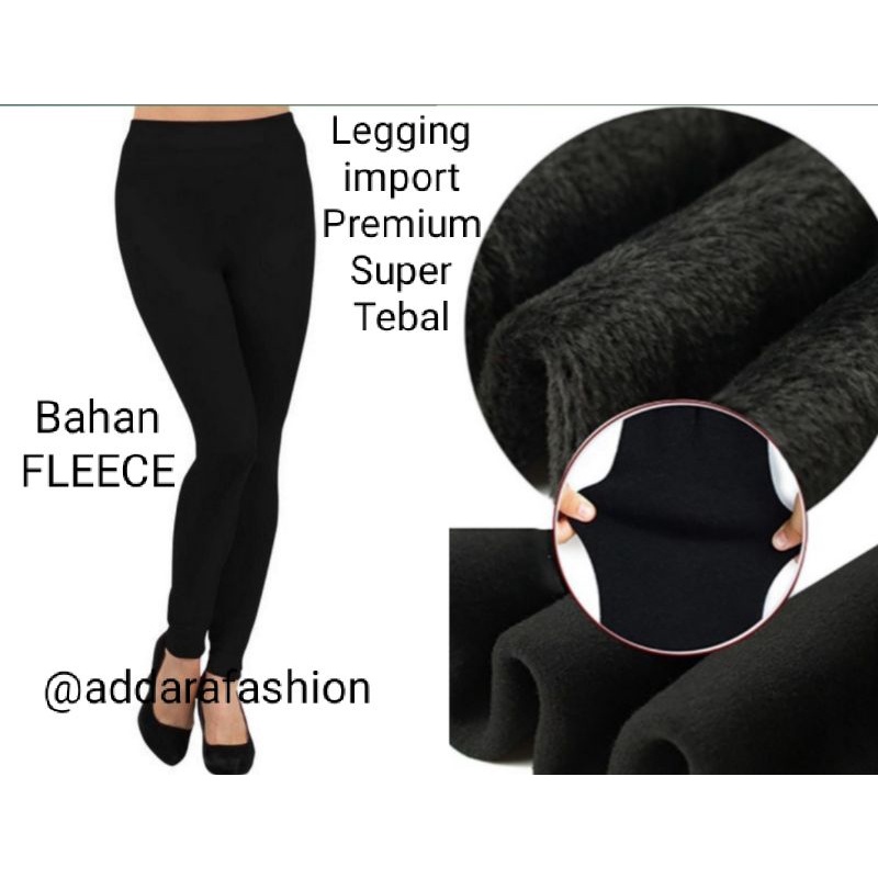 LEGGING FLEECE IMPORT SUPER TEBAL (PREMIUM LEBIH TEBAL) | LEGGING IMPORT TEBAL KOREA | LEGGING SAKTI