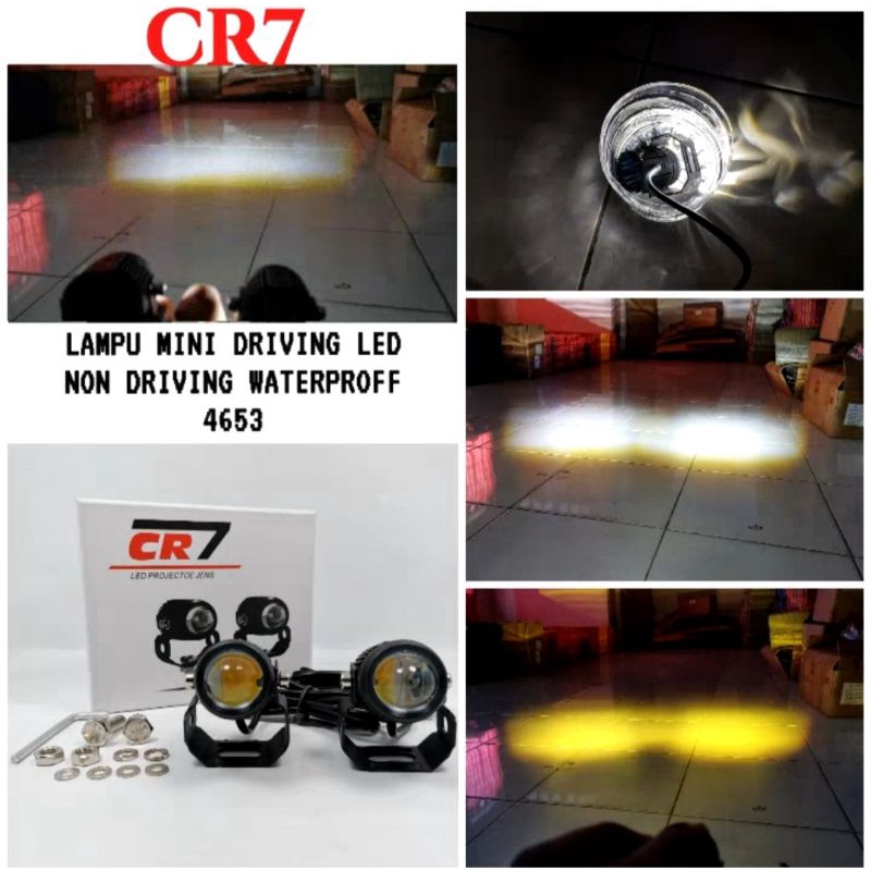 lampu tembak sorot driving led kuning putih universal motor klx trail nmax xmax