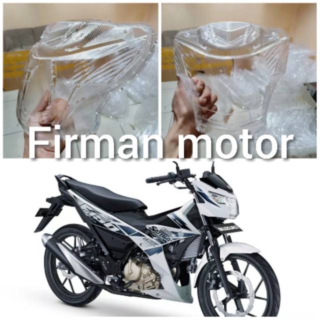 Mika lampu kaca lampu depan satria fu injeksi