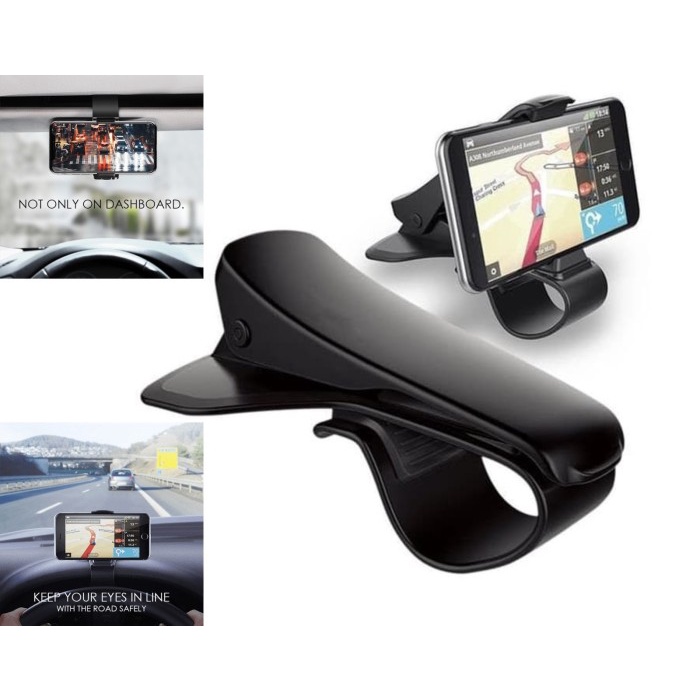 Dudukan Tatakan Handphone Holder HP Dashboard Sunvisor Mobil Brio