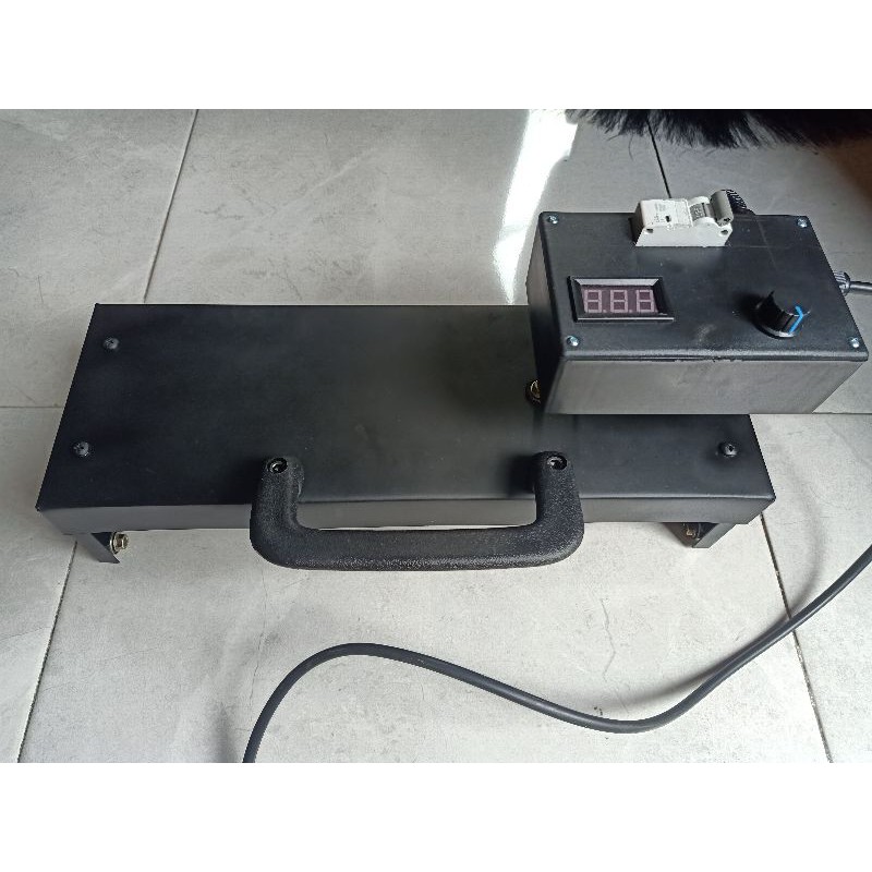 curing sablon dtf minimalis di lengkapi display temperatur, cepat untuk lumerkan powder dtf meteran