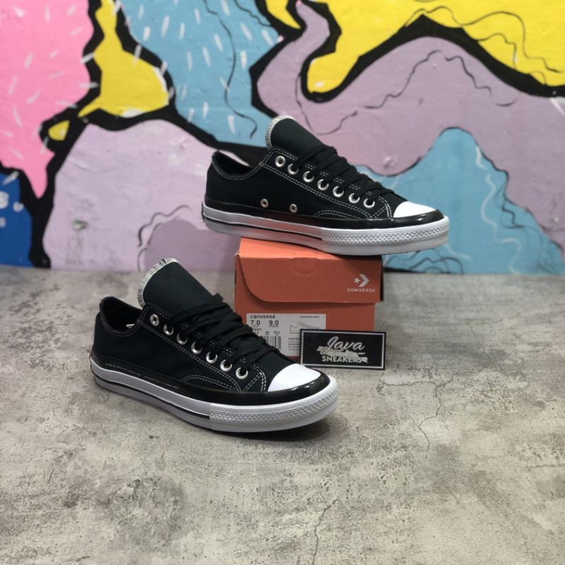 Sepatu Converse 70s Low Moncler Black White