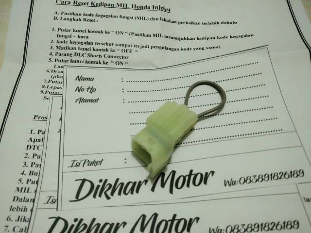 SOCKET DLC ALAT RESET MANUAL MOTOR INJECTION