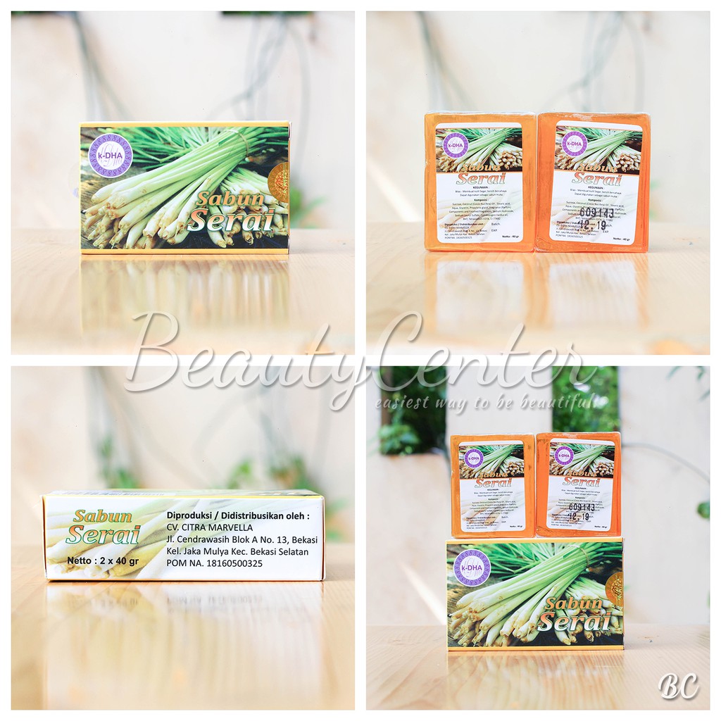 K-DHA Lemon Grass Soap (Sabun Serai) / BPOM / Original 100%