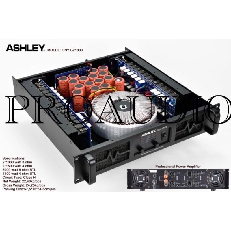 POWER AMPLIFIER ASHLEY Onyx 21000 / Onyx21000 / Onyx-21000 ORIGINAL