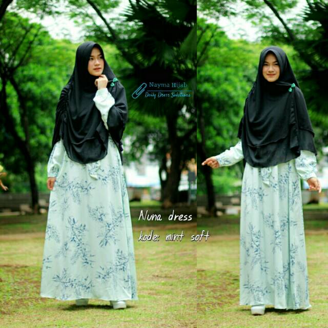 Aluna dress gamis busui syari by Nayma hijab