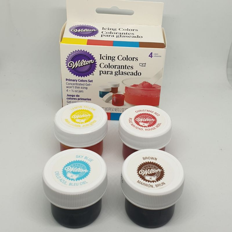 

Wilton Primary Colors Set-4 0,5 oz (14,1 g) wilton pewarna set isi 4 pewarna makanan