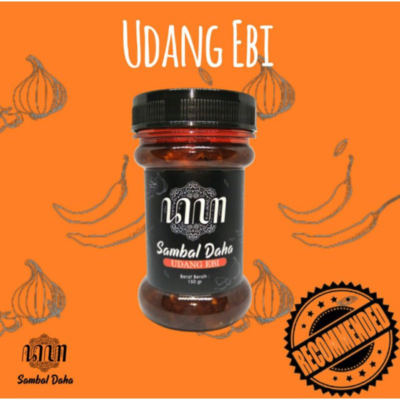 

SAMBAL KEMASAN/SAMBEL BOTOL/SAMBAL UDANG EBI 150 gr