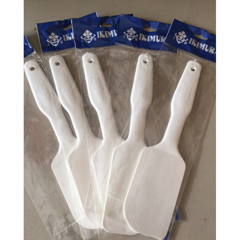 Spatula Plastik Kecil Putih Murah Meriah panjang 21 cm