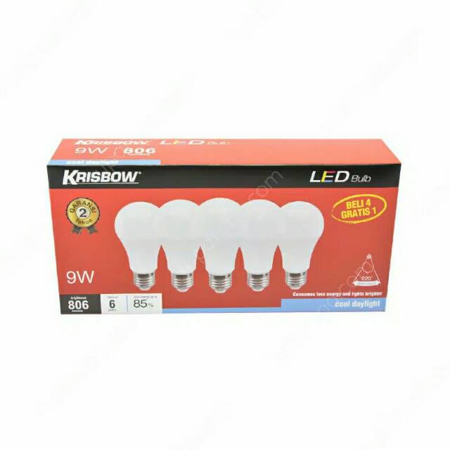 Lampu led krisbow 9 watt