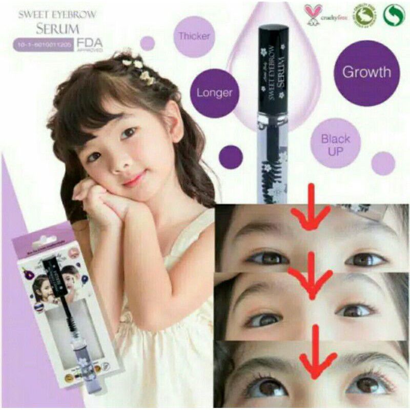 LITTLE BABY SWEET EYEBROW SERUM | SERUM PENUMBUH PEMANJANG BULU MATA ALIS ANAK-DEWASA |