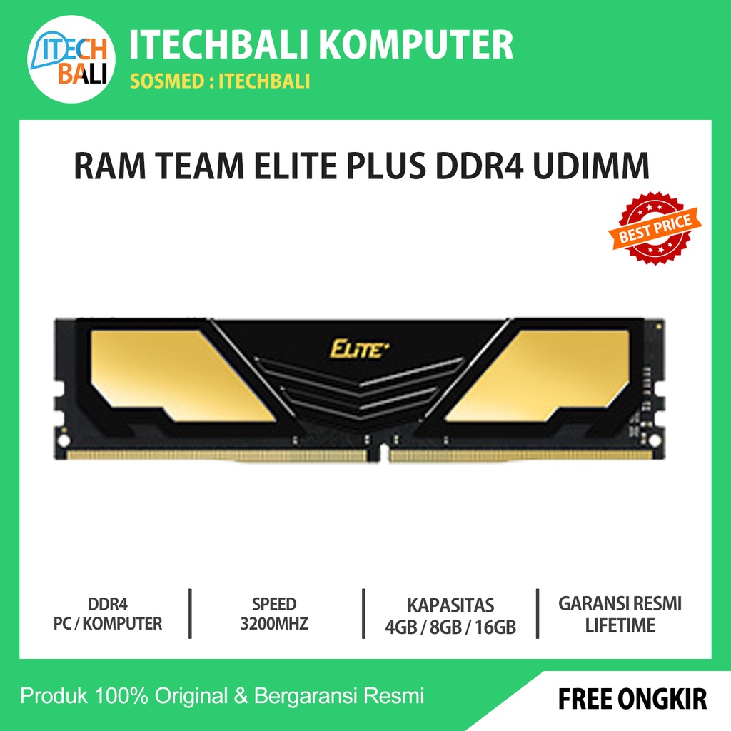 RAM PC TEAM ELITE PLUS Udimm DDR4 8GB 3200MHZ