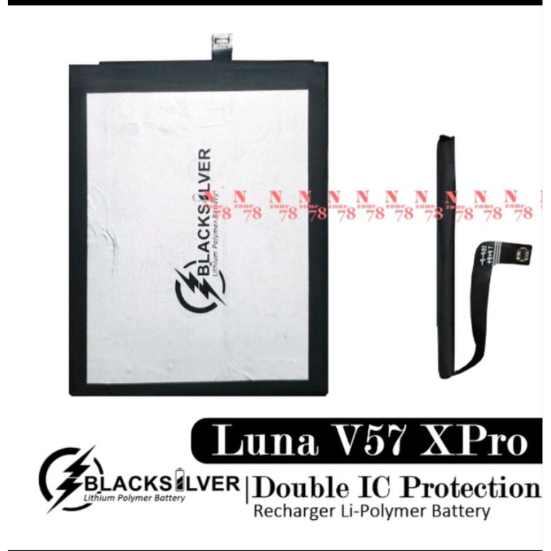 BATRE BATREI BATERAI BATTERAI BATTERAY LUNA V57 V 57 XPRO X PRO DOUBLE POWER (5000 mAh) 2IC PROTECTO
