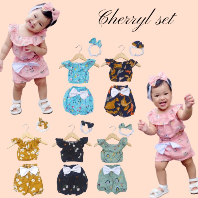 3-15 BULAN SETELAN BAYI CHERYL FREE HEADBAND