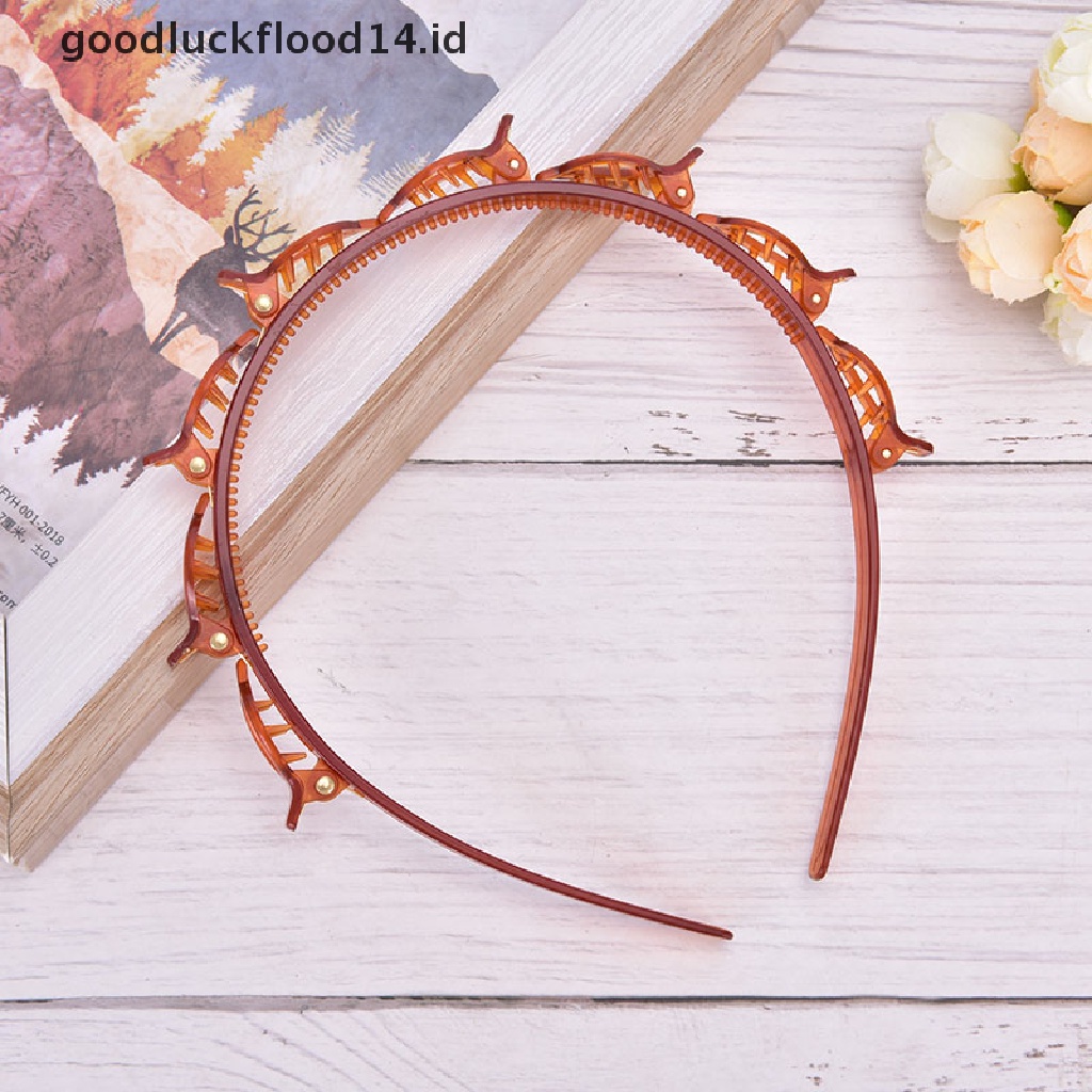 [OOID] Double Bangs Hairstyle Hairpin Hairdressing Hairpin Headband Womens Headwear ID