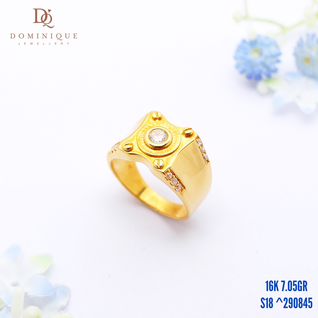 Cincin Pria Emas Dominique Jewellery 16K 290845