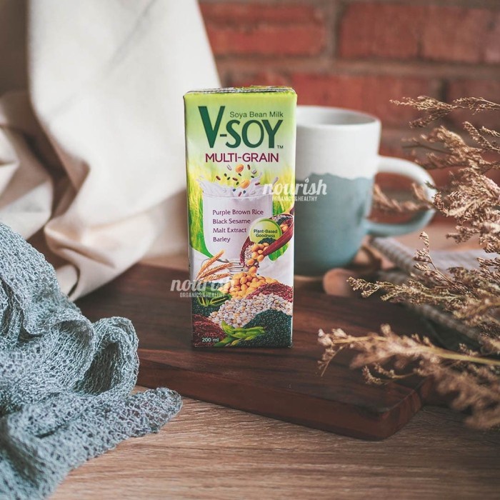 

V-Soy Susu Kedelai Multi Grain (VSoy Milk Non GMO) 200ml