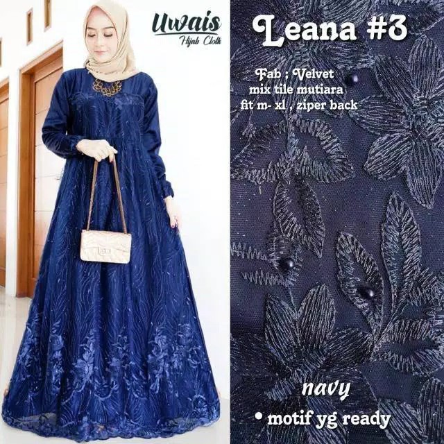 FARASYA DRESS LEANA MAXY DRES KONDANGANGAN JUMBO Leana dress/brokat/brokat dress/BISA SERAGAM/ dress