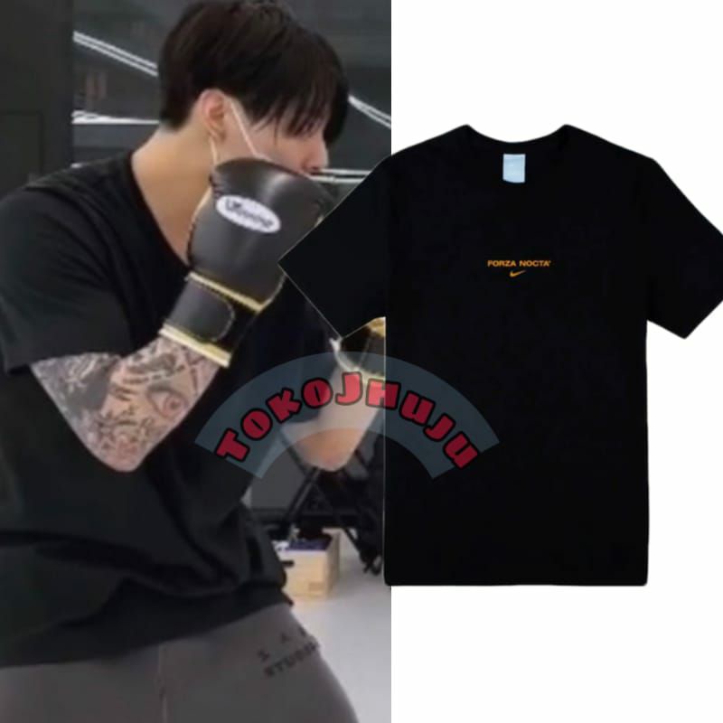 Baju Kaos BTS Jungkook FORZA CEKLIS Logo tengah