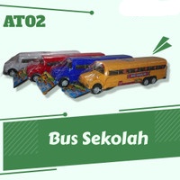 AT02 - Mainan Bus Umum Ekslusif Bis Sekolah Panjang AT-02