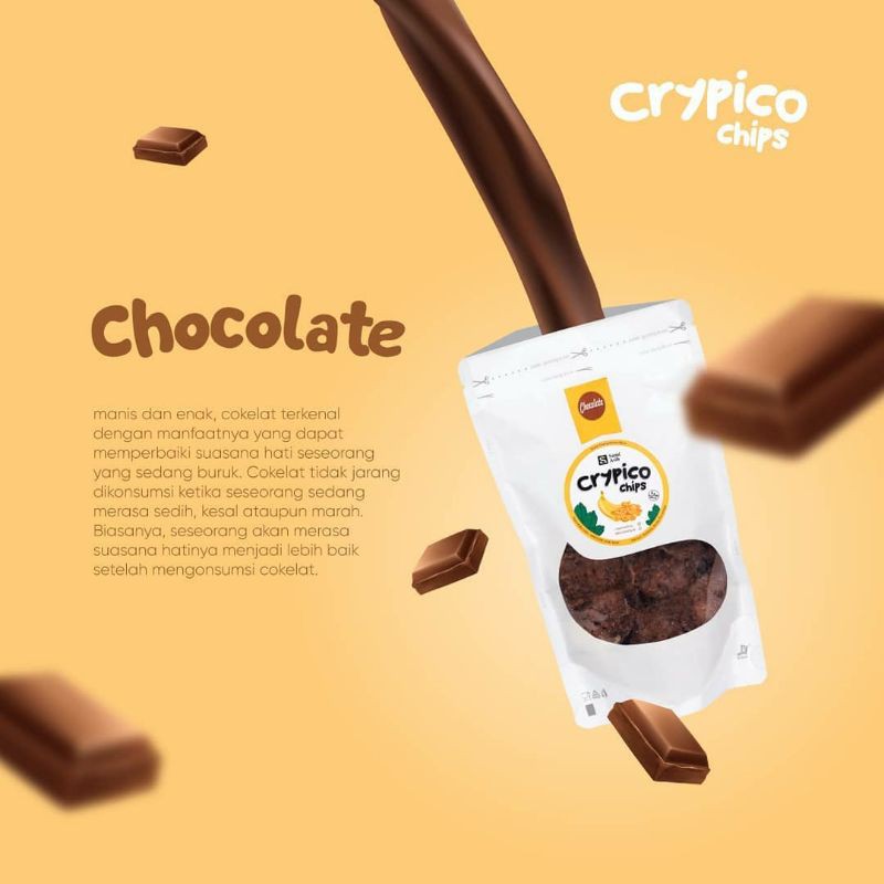 

Keripik Pisang Bervarian rasa Coklat varian 175gr