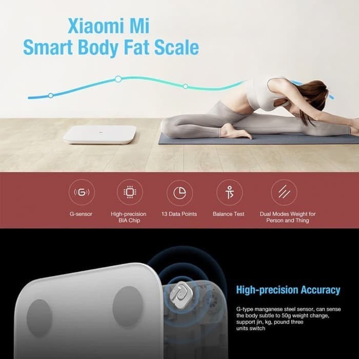 Xiaomi Mi Smart Scale 2 Led Display - Timbangan Badan Digital Xiaomi