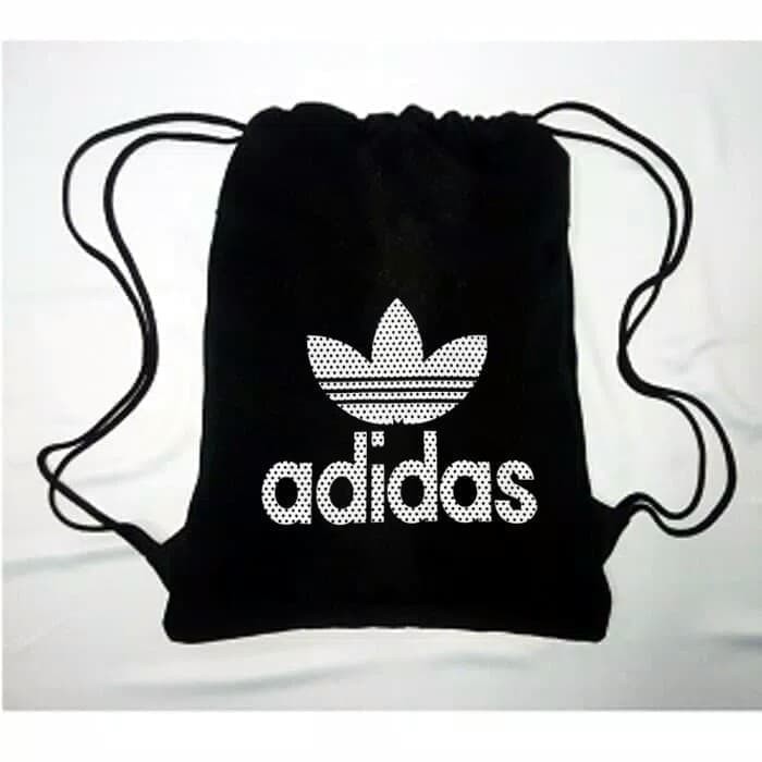 (BISA COD ) TAS SERUT ADIDAS STRING BAG GYMSACK RANSEL OLAHRAGA FUTSAL TAS SEPEDA