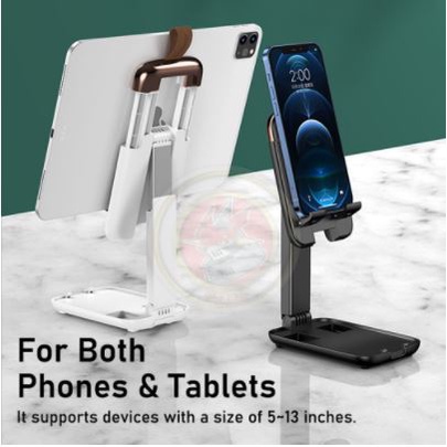 PHONE HOLDER LIFTABLE FOLDING DESKTOP STAND MEJA LIPAT DUDUKAN TABLET HP OPPO SAMSUNG HD39 HD 39