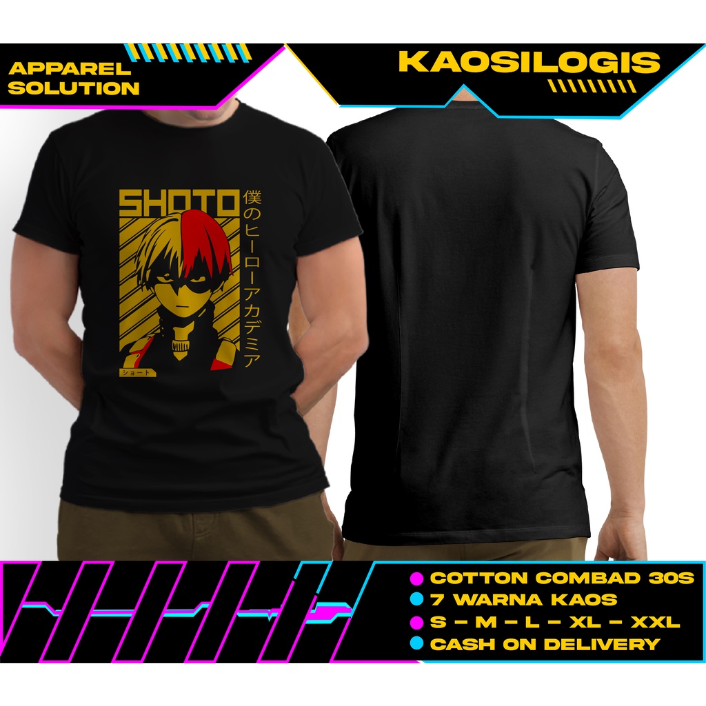 Kaos Tshirt My Hero Academia Shoto Todoroki - Kaosilogis