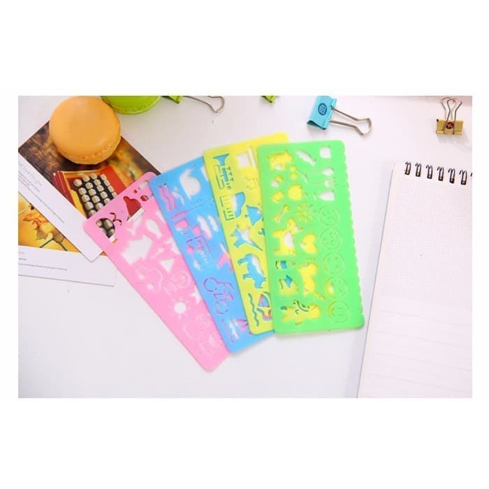 

wsh060 Color Ruler Drawing Template / Penggaris Warna dgn Cetakan