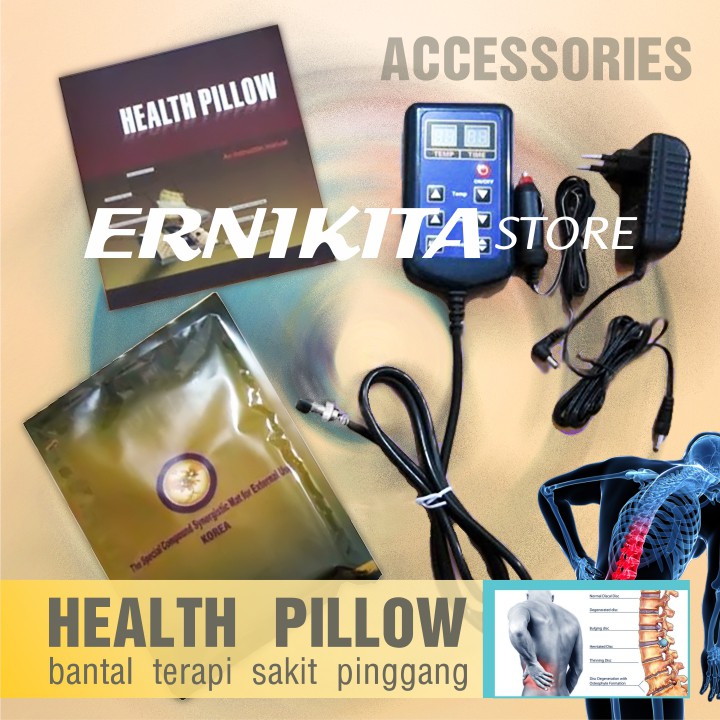 HEALTH PILLOW BANTAL KESEHATAN TULANG BELANG - Alat Terapi Sakit Pinggang