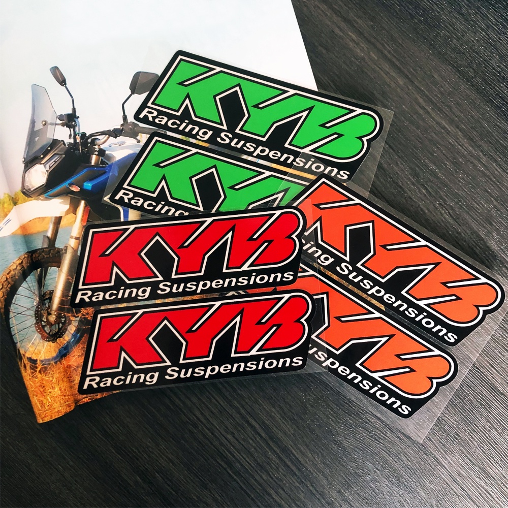 KYB Reflektif Garpu Stiker Shocker Suspensi Peredam Stiker Aksesoris Motor Stiker untuk Duke KTM Honda Benelli Yamaha