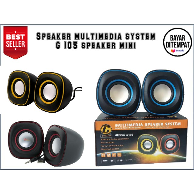 BRY 11 -  SPEAKER MULTIMEDIA G105 ( BENTUK OVAL ) / SPEAKER MINI G - 105 PC -  LAPTOP