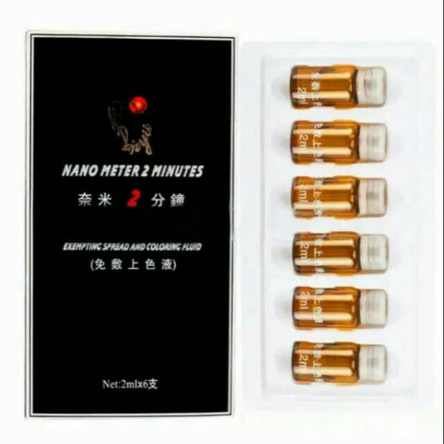 Bius cair sulam alis bibir tattoo NANO METER Original per box isi 6pcs