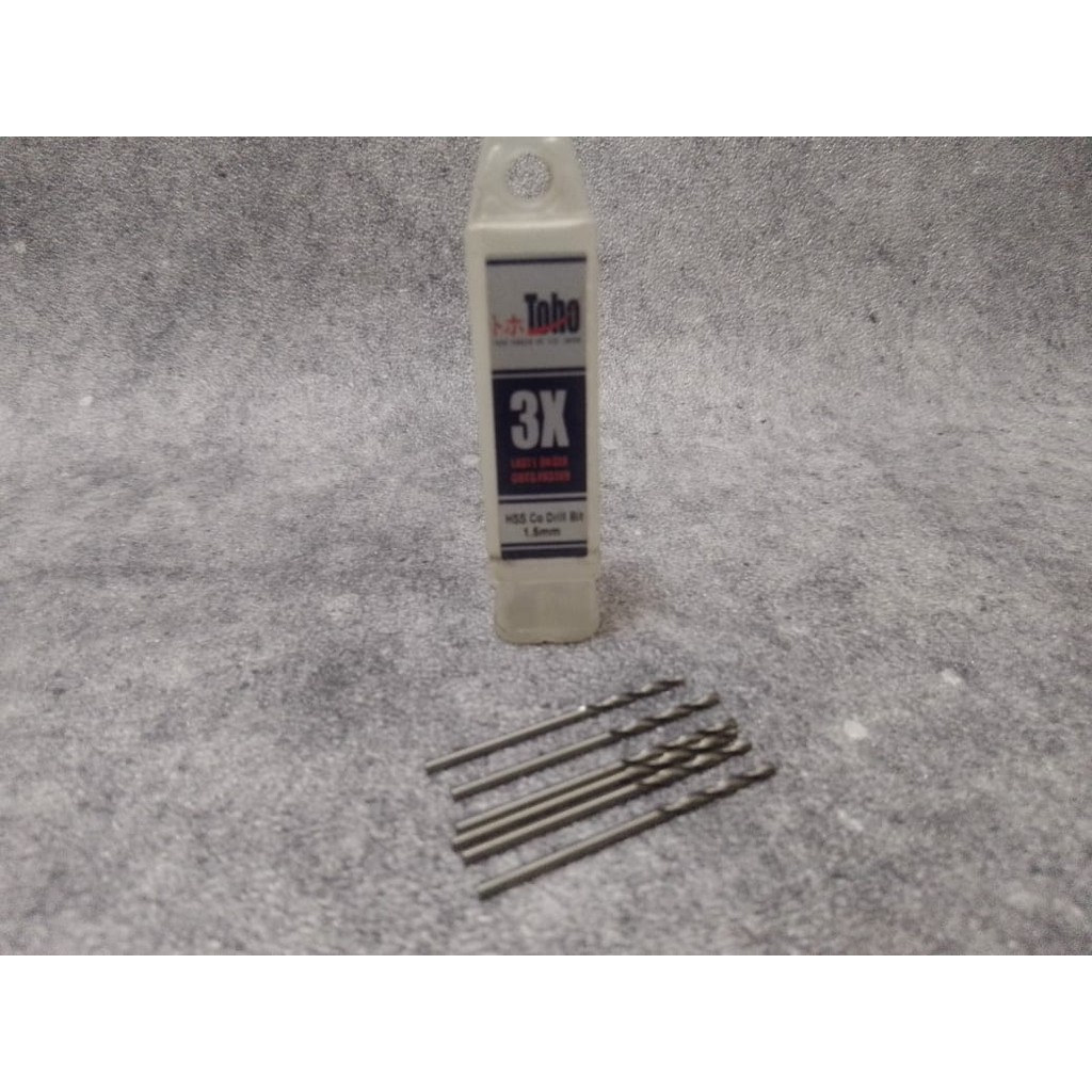 TOHO Mata Bor Besi 1.5 mm TOHO HSS Cobalt Stainless