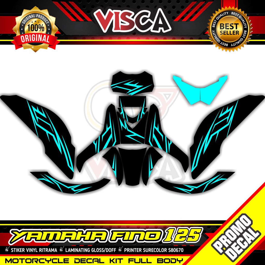 COD / Bayar ditempat Decal Fino 125 Full Body Striping Fino 125 Stiker Fino 125 Racing Old