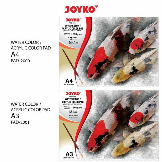 

Cuci Gudang Joyko Watercolor Pad Buku Gambar Lukis 300 Gsm - A4 Bagus